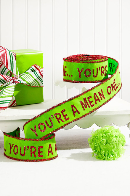 You're A Mean One Ribbon (2.5" X 10YDS) You're A Mean One Ribbon (2.5" X 10YDS)