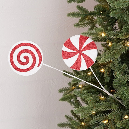 24" Peppermint Candies Lollipop Spray 24" Peppermint Candies Lollipop Spray