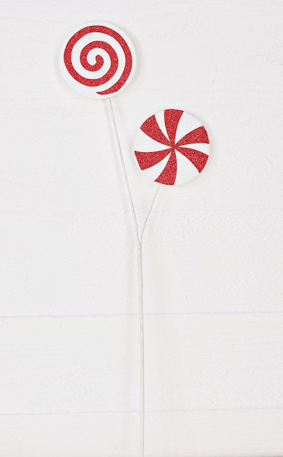24" Peppermint Candies Lollipop Spray 24" Peppermint Candies Lollipop Spray