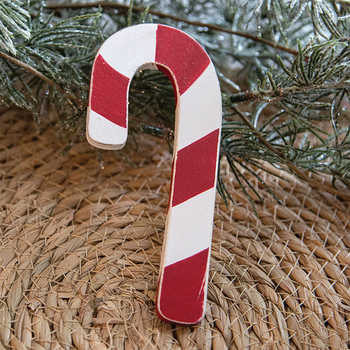 5" Wooden Candy Cane Hanger 5" Wooden Candy Cane Hanger