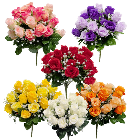 Full Rose Bud Bush - Choose From an Assortment of Colors