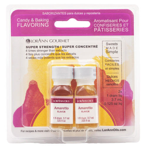 LorAnn Oils Amaretto Super Strength Flavor, 1 Dram Twin Pack LorAnn Oils Amaretto Super Strength Flavor, 1 Dram Twin Pack