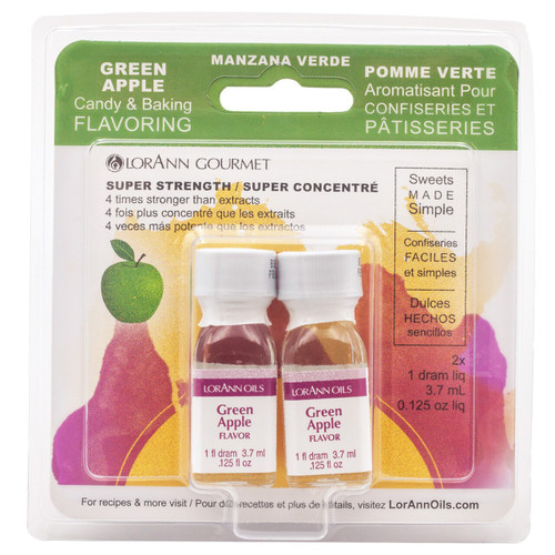 LorAnn Oils Green Apple Super Strength Flavor, 1 Dram Twin Pack