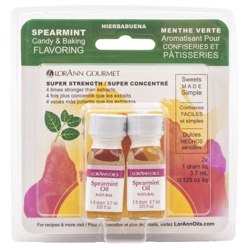 LorAnn Oils Spearmint Super Strength Flavor, 1 Dram Twin Pack LorAnn Oils Spearmint Super Strength Flavor, 1 Dram Twin Pack
