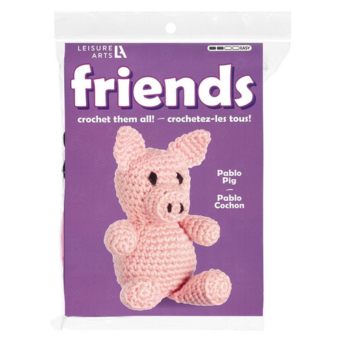Leisure Arts Crochet Kit Amigurumi Pablo Pig Leisure Arts Crochet Kit Amigurumi Pablo Pig