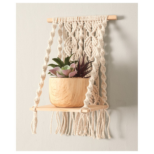 Leisure Arts Macrame Kit Mini Shelf