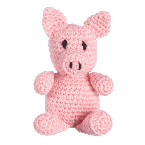 Leisure Arts Crochet Kit Amigurumi Friends Pig Small 8 inch