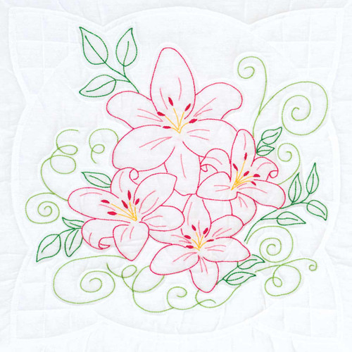 Lilies 18" Quilt Blocks Lilies 18" Quilt Blocks