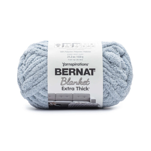 Bernat Blanket Extra Thick Yarn - Fog Blue Bernat Blanket Extra Thick Yarn - Fog Blue