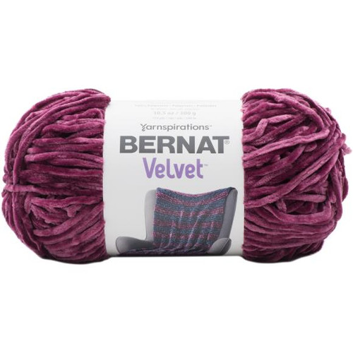 Bernat Velvet Yarn - Burgundy Plum Bernat Velvet Yarn - Burgundy Plum