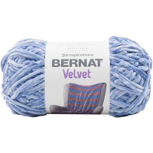 Bernat Velvet Yarn - Smoky Blue Bernat Velvet Yarn - Smoky Blue
