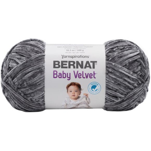 Bernat Baby Velvet Big Ball Yarn - Vapor Gray Bernat Baby Velvet Big Ball Yarn - Vapor Gray