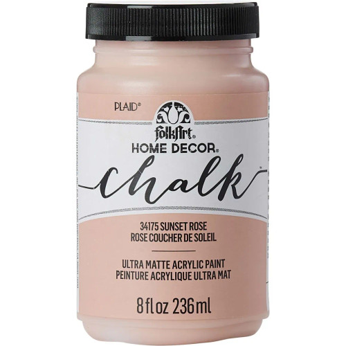 FolkArt Home Decor Ultra Matte Chalk Paint - Sunset Rose