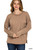 Corded Rib Long Sleeve Drop Shoulder Top - Multiple Colors