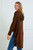 Open Front Popcorn Knit Hooded Cardigan