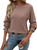 Ribbed Long Sleeve Shirt with Ruffled Cuffs