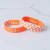 Tap To Pray™ Reversible Wristband - Orange & White Checkers