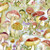 Lush Watercolor Mushroom Forest Cotton Fabric by Susan Winget