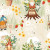 Garden Gnomes on Cream | Jennifer Pugh for Springs Creative | 100% Cotton Fabric