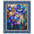 36" x 44"  Mosaic Blooms - Stained Glass Floral Panel