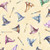 Lil' Wizards Hat Toss Fabric: Magical Wizarding Hats in Cream