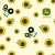 OFFICIALLY LICENSED John Deere Spring Sunflower Toss Fabric