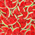 Fresh Fruit Watermelon Slice Digital Print Cotton Fabric