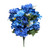 24" Shades of Blue Peony Daisy Mixed Floral Bush