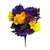 24" Golden Yellow & Purple Peony Daisy Mixed Floral Bush