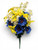 30" Lilium Sunflower Mixed Floral Bush: Extra Full Blue & Yellow Spring Bouquet