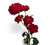 28" Deep Ruby Red Artificial Ranunculus Spray