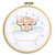 Baby Cow in Tub 6" Hoop Kit