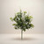 14" Greenery Bush with Cream Berry Accents