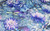 Blue & Purple Flying Dragonflies Floral Cotton Fabric