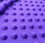 Minky Dot Fabric - 100% Polyester Snuggle Bumps | Super Soft PURPLE