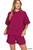 Ribbed Round Neck Waist Banded Tee & Shorts Set ~ Each Piece Sold Separately