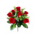 9" Small Red Rose Bush