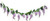 76" Lavender Wisteria Garland with Hanging Loops