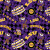 LSU Tigers Fabric - Purple and Gold Check Allover Print - 100% Cotton by the Yard