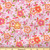 Happy Pink Retro Floral Print Cotton Fabric