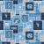 Official Licensed University of North Carolina Argyle Boxes Cotton Fabric