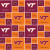 Official Licensed Virginia Tech University Geometric Cotton Fabric