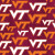 Official Licensed Virginia Tech University Letters Cotton Fabric