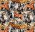 Galloping Horses Western Print Cotton Fabric
