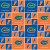 Official Licensed University of Florida Geometric Cotton Fabric