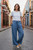 Wide Leg Drawstring Linen Look Pants with Pockets