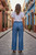 Wide Leg Drawstring Linen Look Pants with Pockets