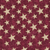 Patriotic Stars Gold Glitter Red Tonal Cotton Fabric