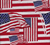 American Flag Toss Patriotic Cotton Fabric