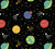 Planets & Stars Space Flannel Cotton Fabric